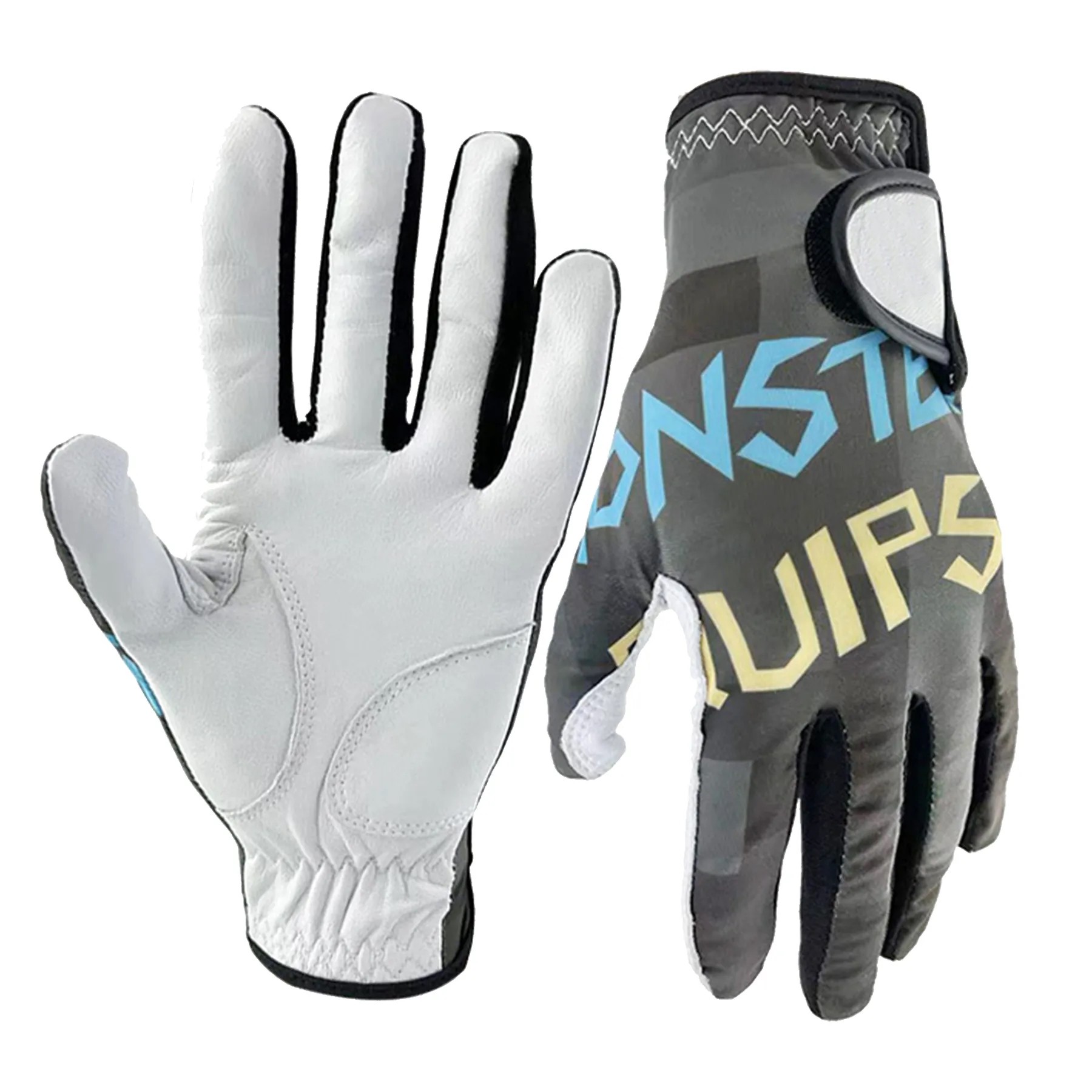Printed Stretch Fabric Lambskin Golf Glove 2