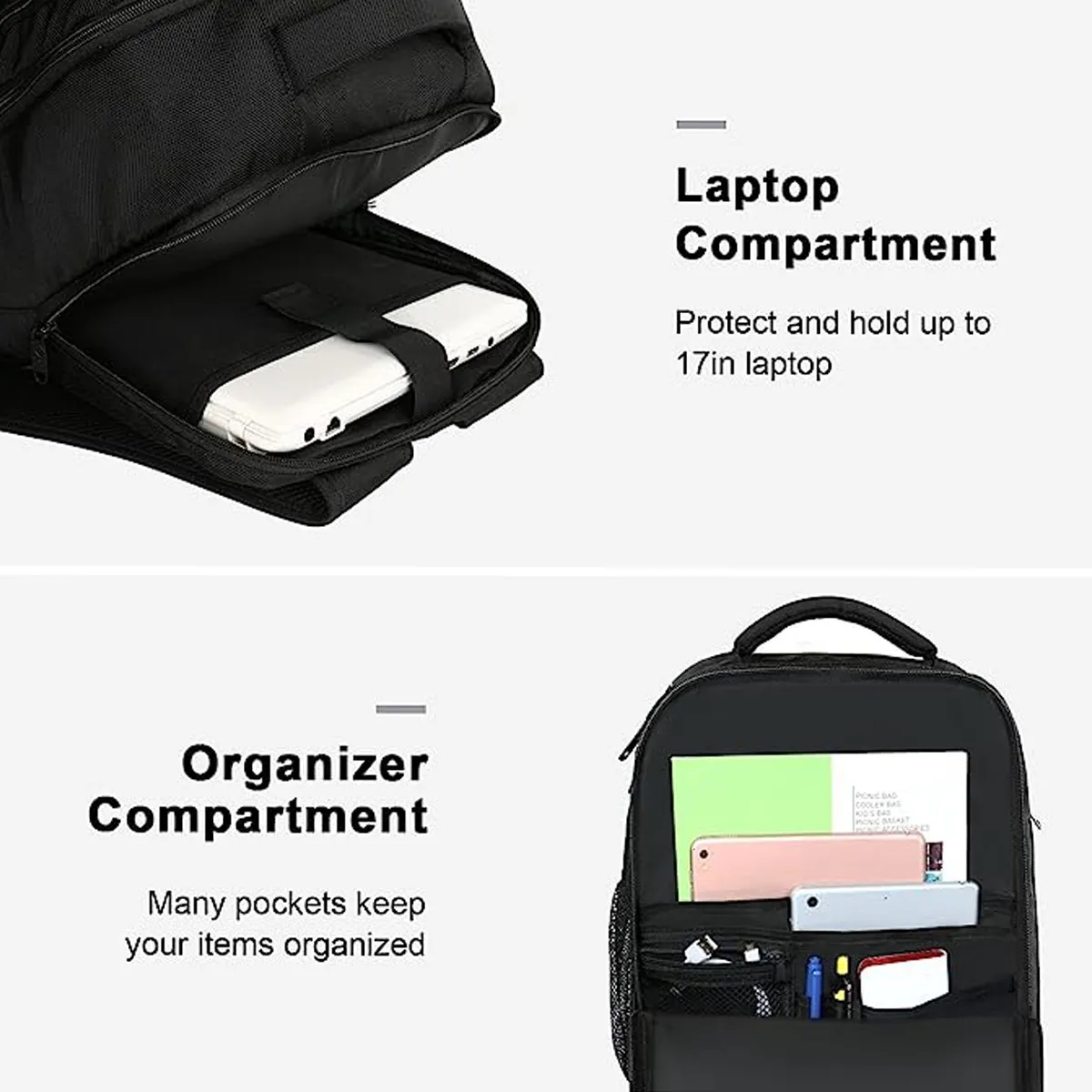 Large capacity Basic Business Travel Laptop Backpack For men 8