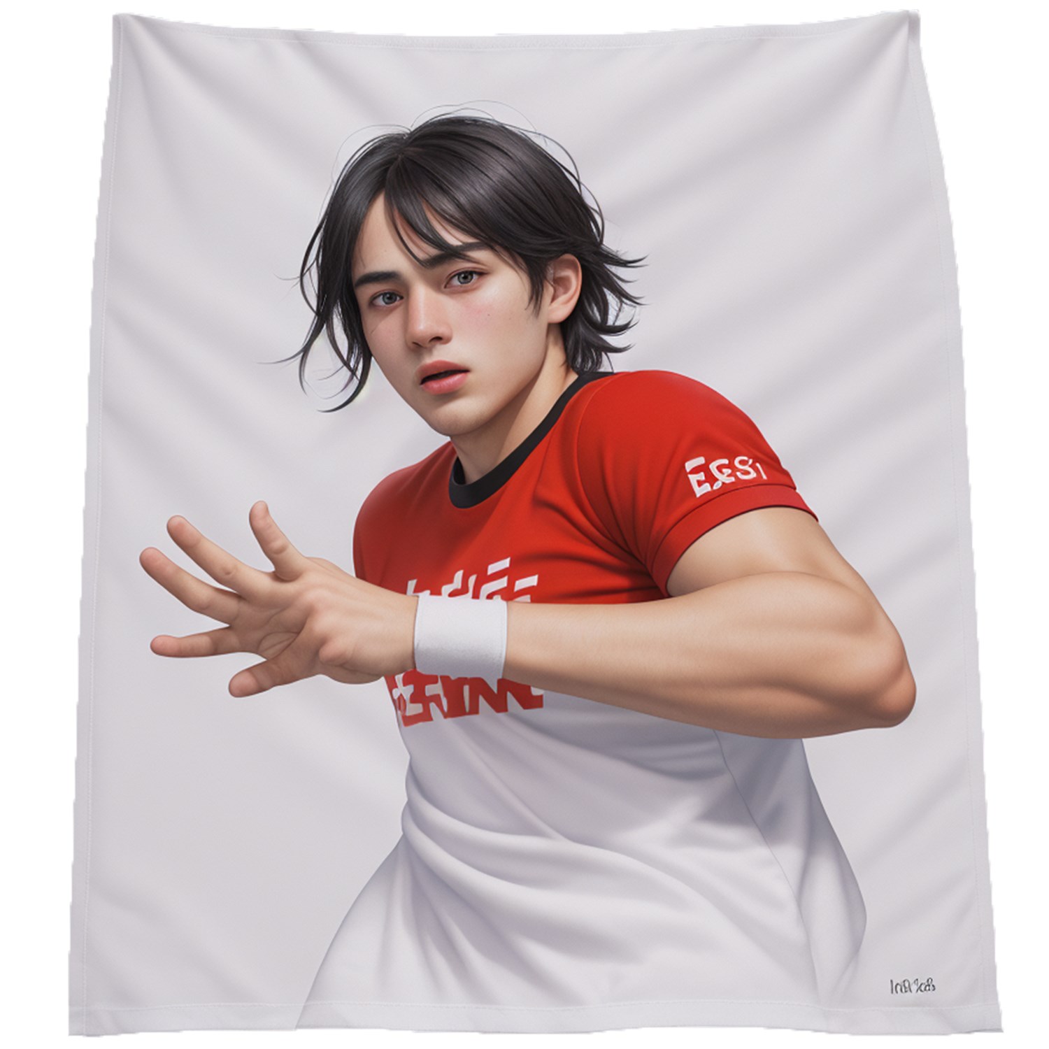 15" x 18" Sublimated Serged Hem Microfiber Rally Towel 10