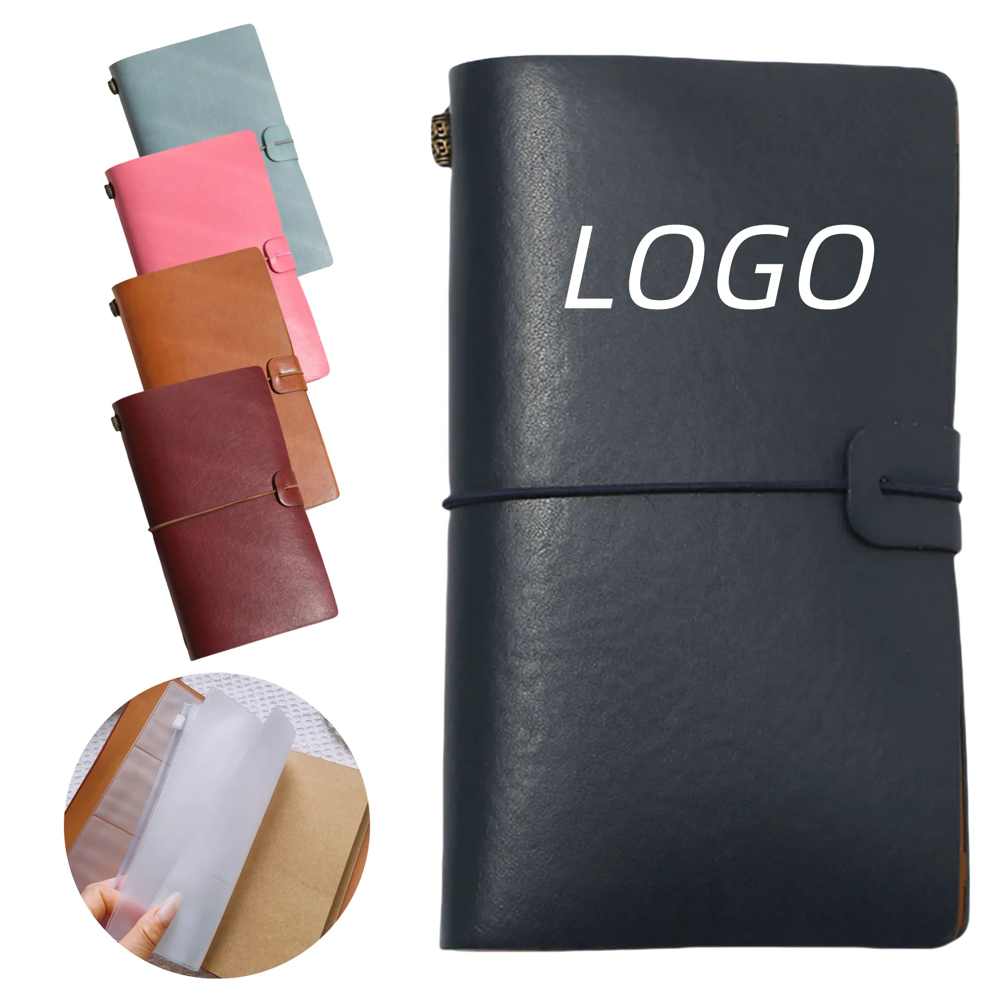 PU Travel Loose-Leaf Notebook Multi-Function Inner Page 3