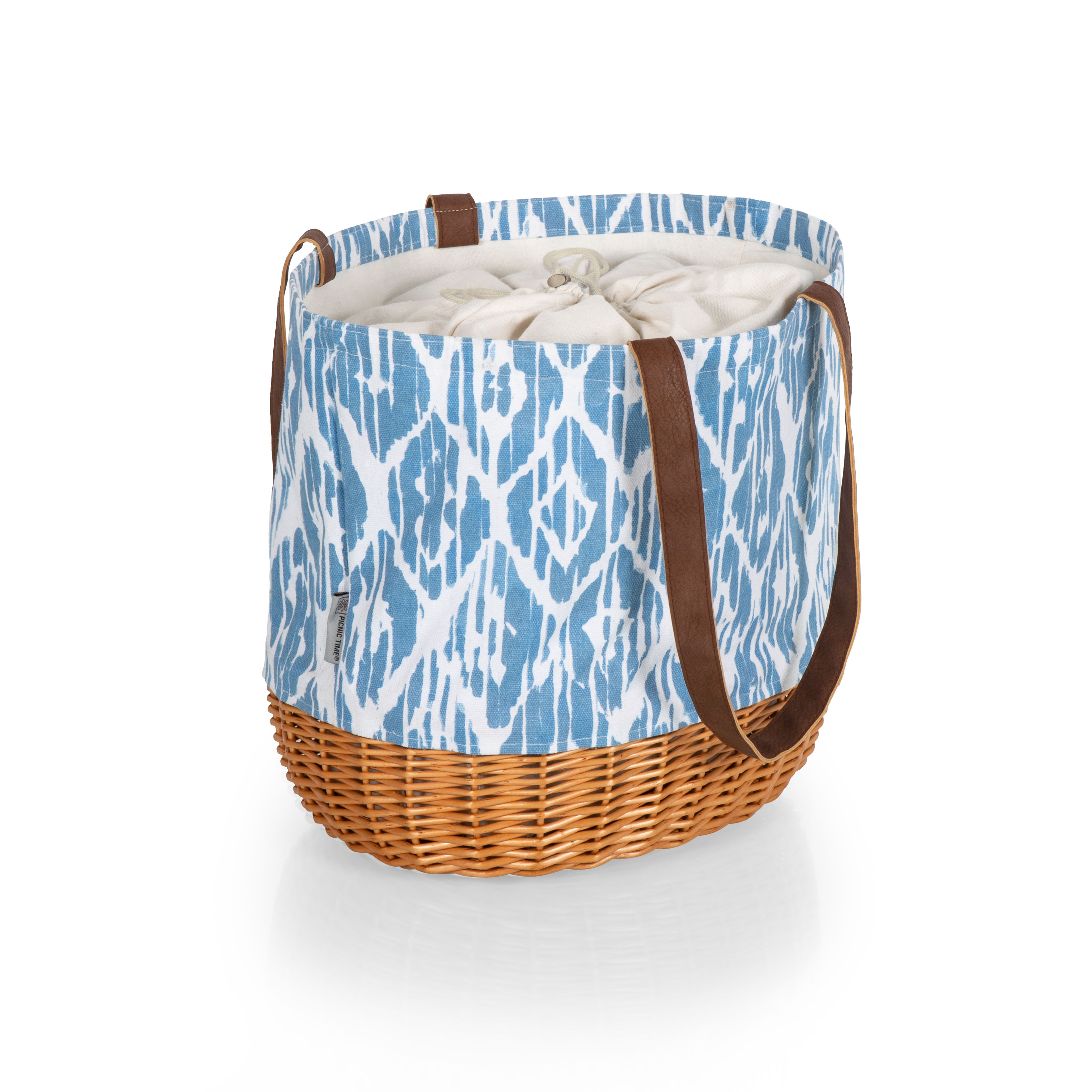Coronado Canvas and Willow Basket Tote 16