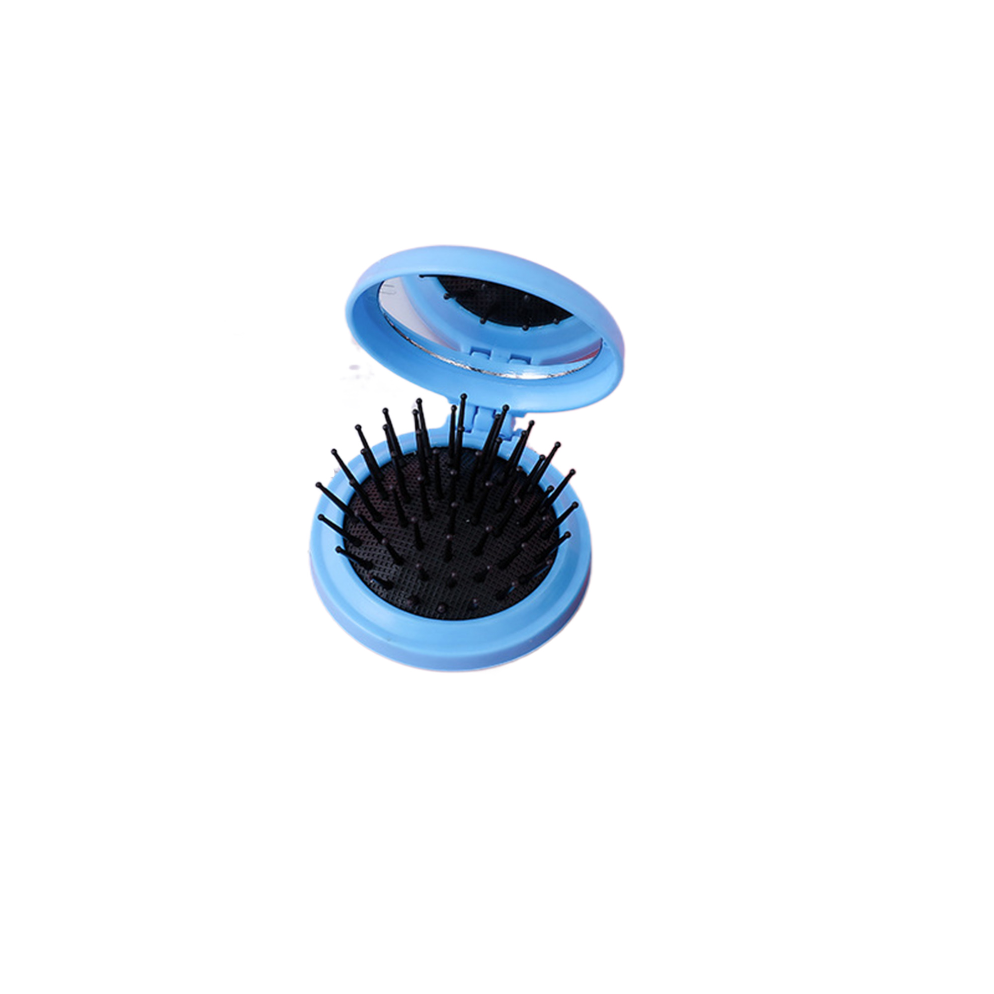 MOQ100 Compact Folding Hair Comb with Built-in Mirror 17