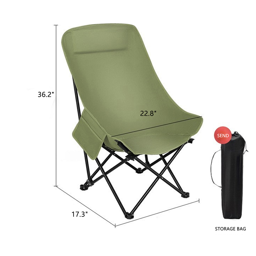 Outdoor high-back folding chair 1