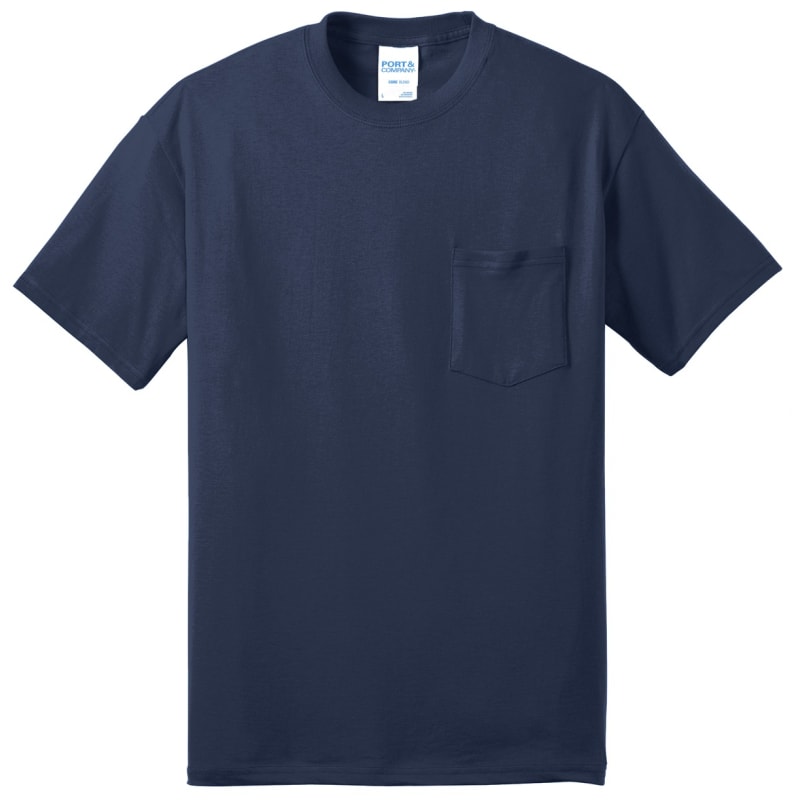 Port & Company Tall Core Blend Pocket Tee. 22