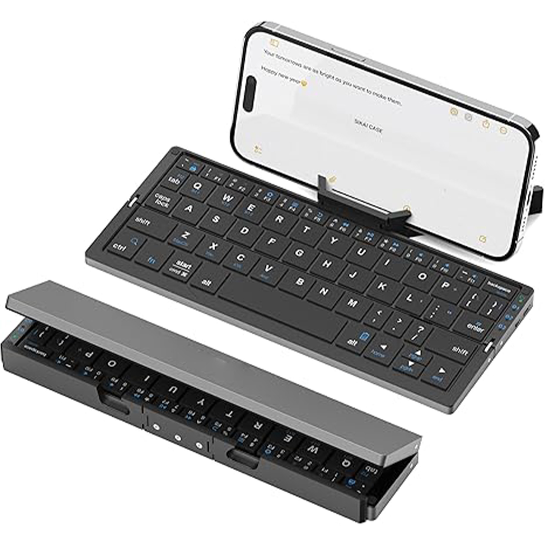 Portable Rechargeable Foldable Bluetooth Keyboard 2