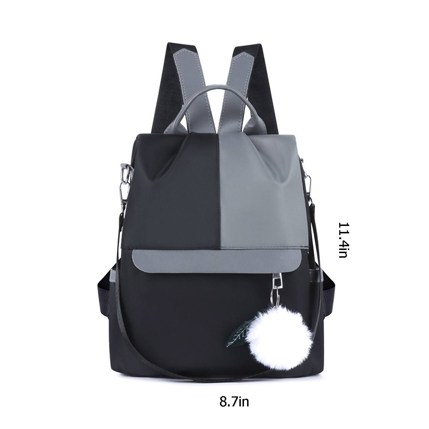 Oxford Patchwork Satchel Backpack 4