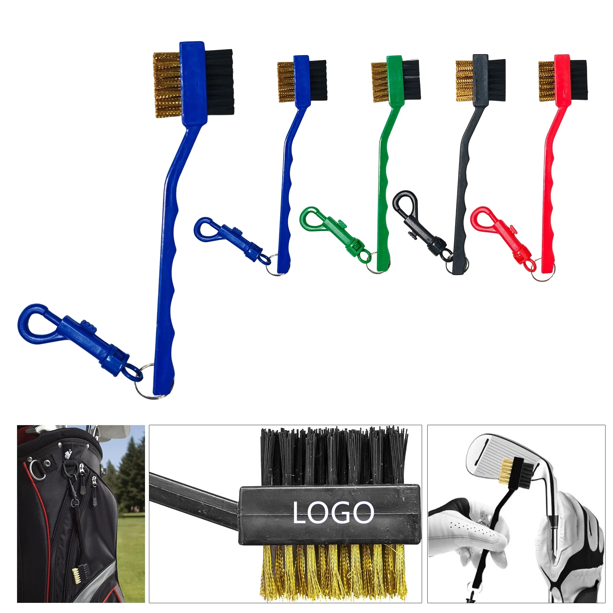 Professional Golf Double-Sided Copper Brush 1