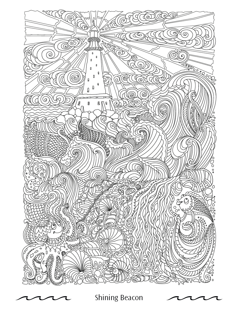 Good Value™ Oceans of Serenity Adult Coloring Book 24