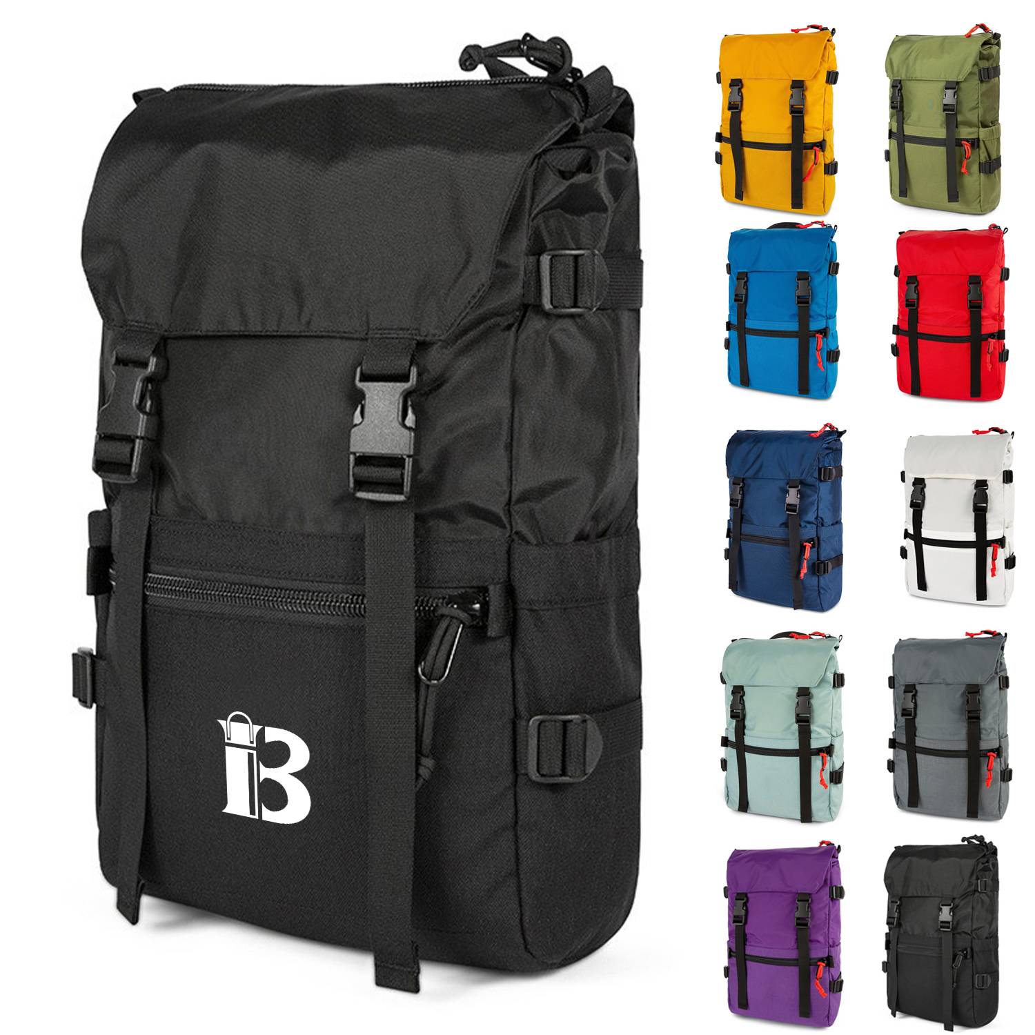 Oxford Large Capacity Double Shoulder Student Backpack 1