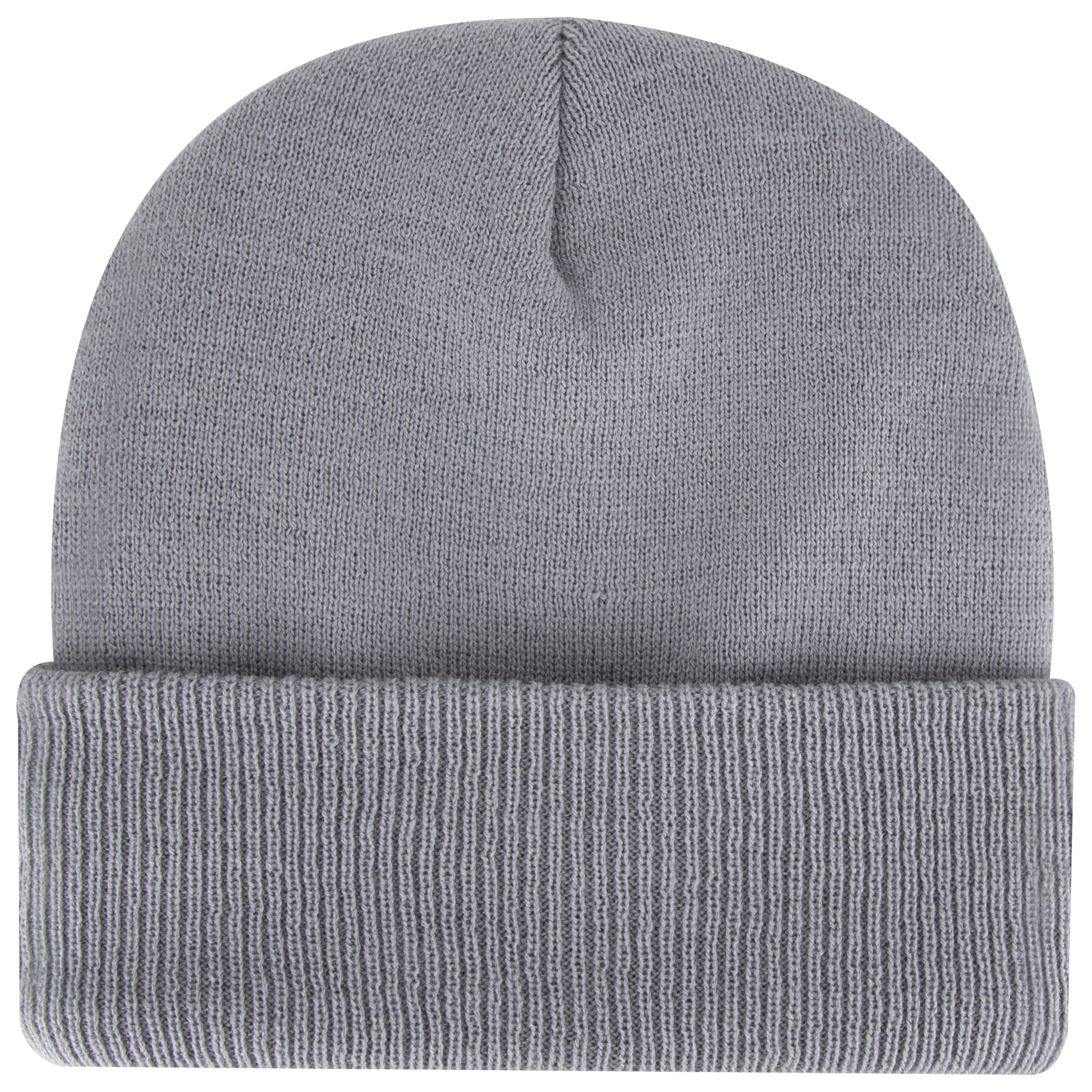 OTTO CAP 12" Classic Knit Beanie w/ Inside Fleece Lining & Rib Knit Cuff 3