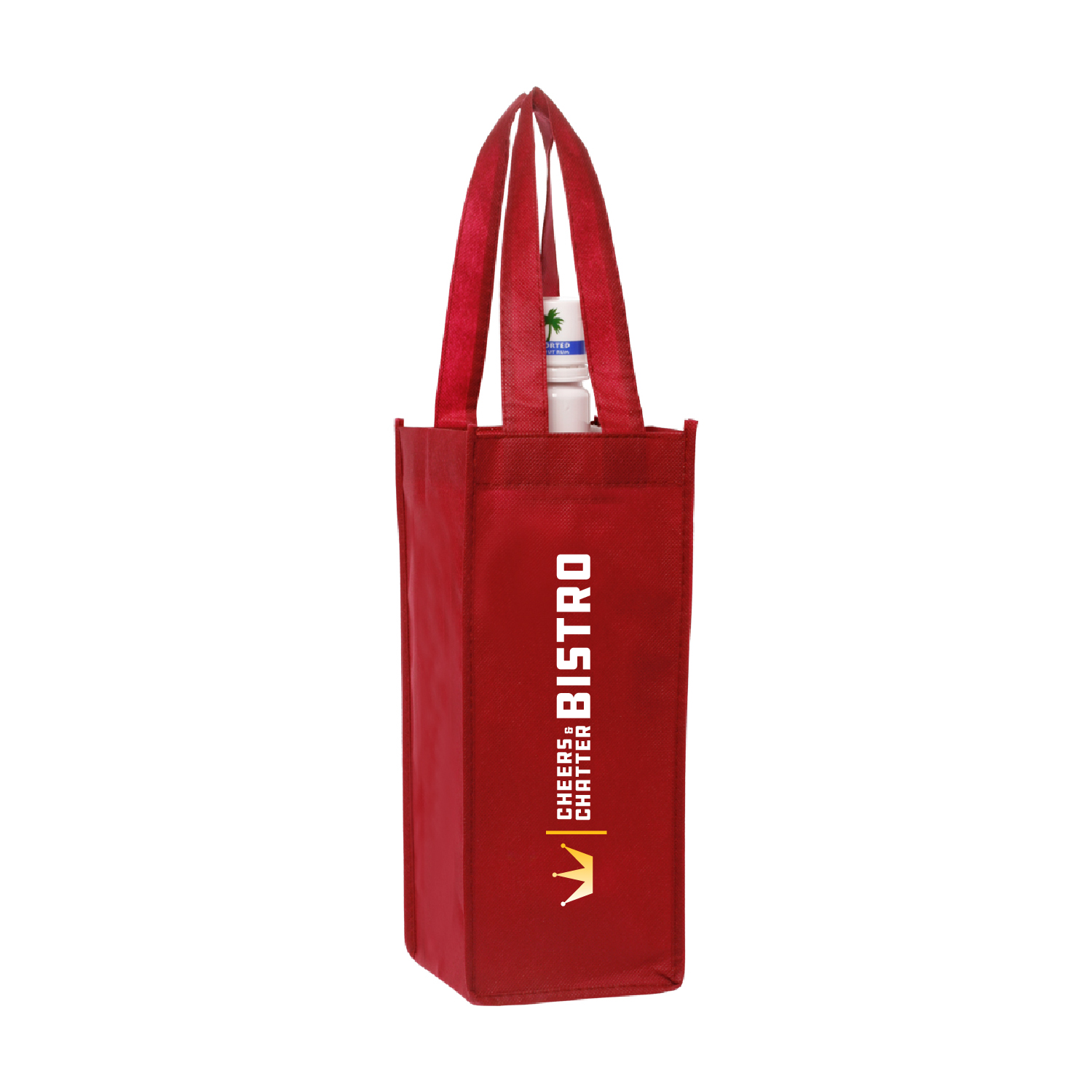 Hospitality Non-Woven Wine Bag (Full Color Imprint) 5