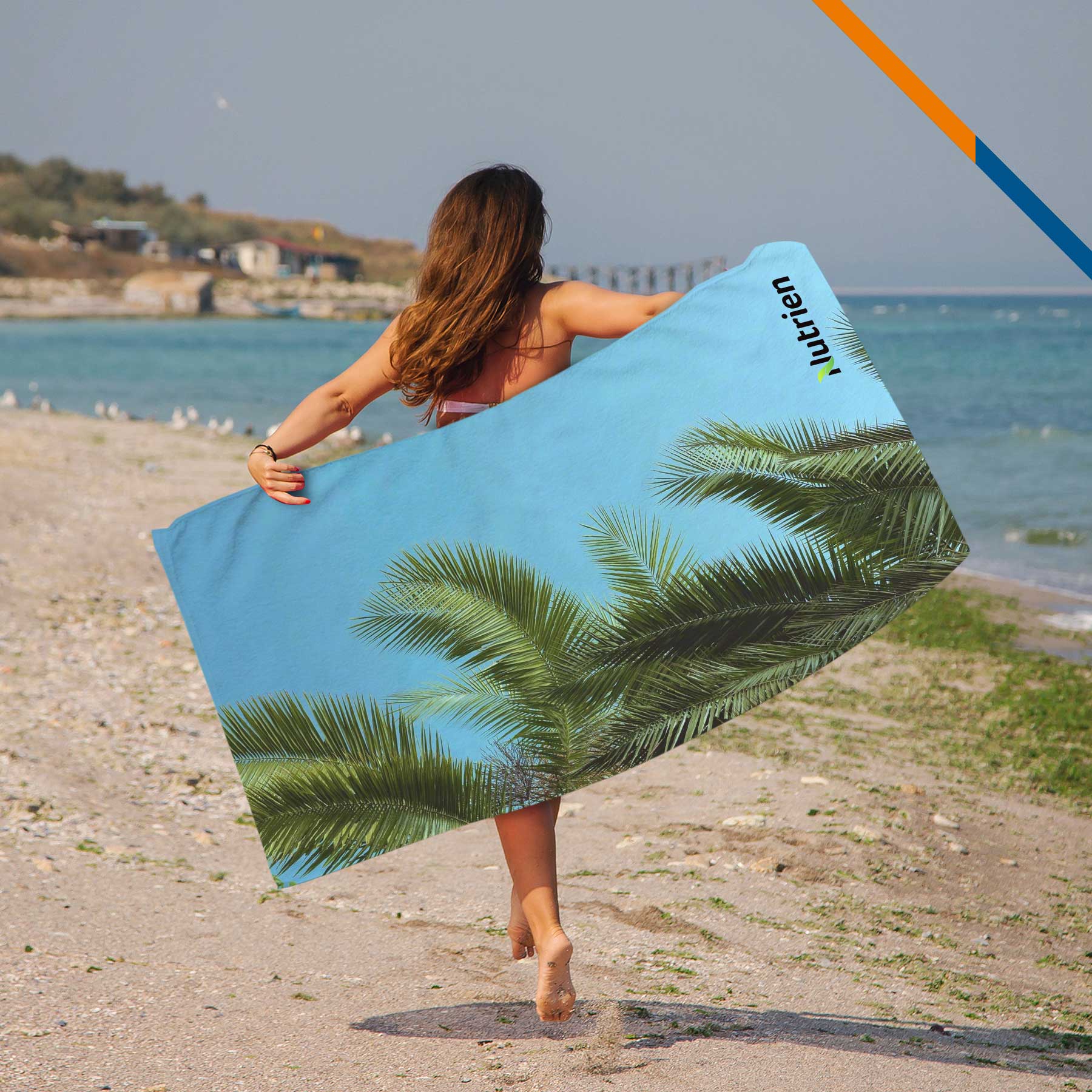 Clivn Sublimated Beach Towel - 60" x 35" 3