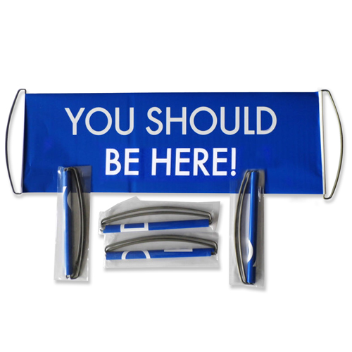Retractable Hand-Held Scroll Banner 12
