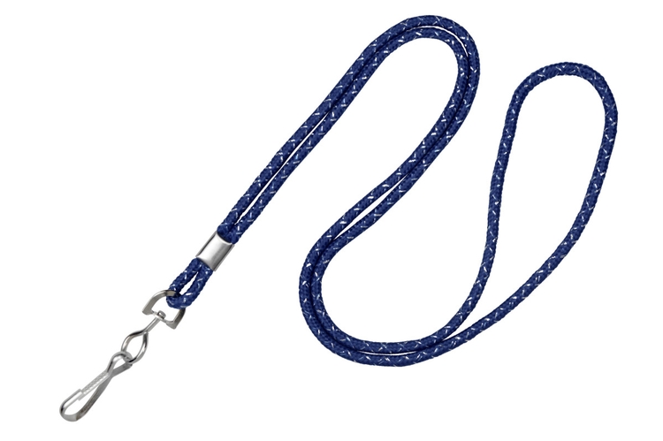1/8" Metallic Round Cord Blank Lanyard (J-Hook) 6
