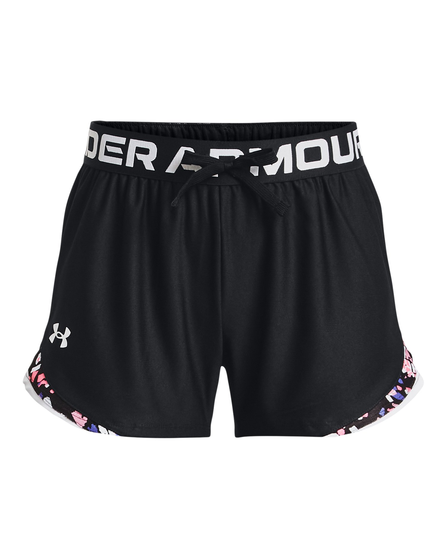 UA Play Up Tri-Color Girls' Shorts 2