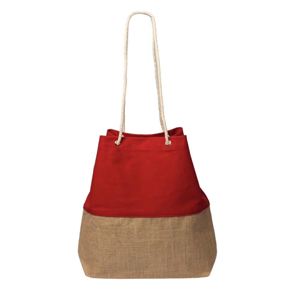 15 Oz. Laminated Jute Bag w/Rope Handles 4