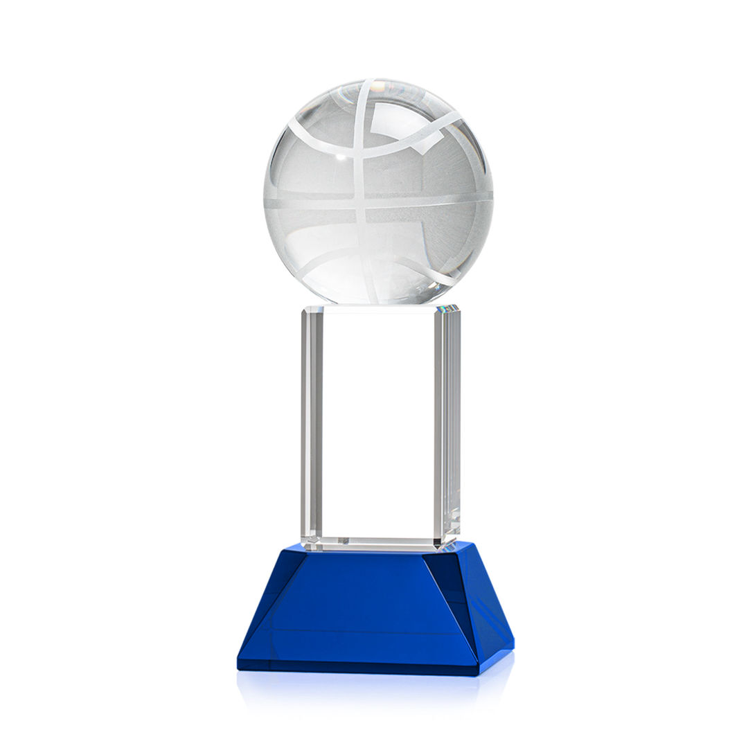 Basketball Award on Stowe Base - Blue 8