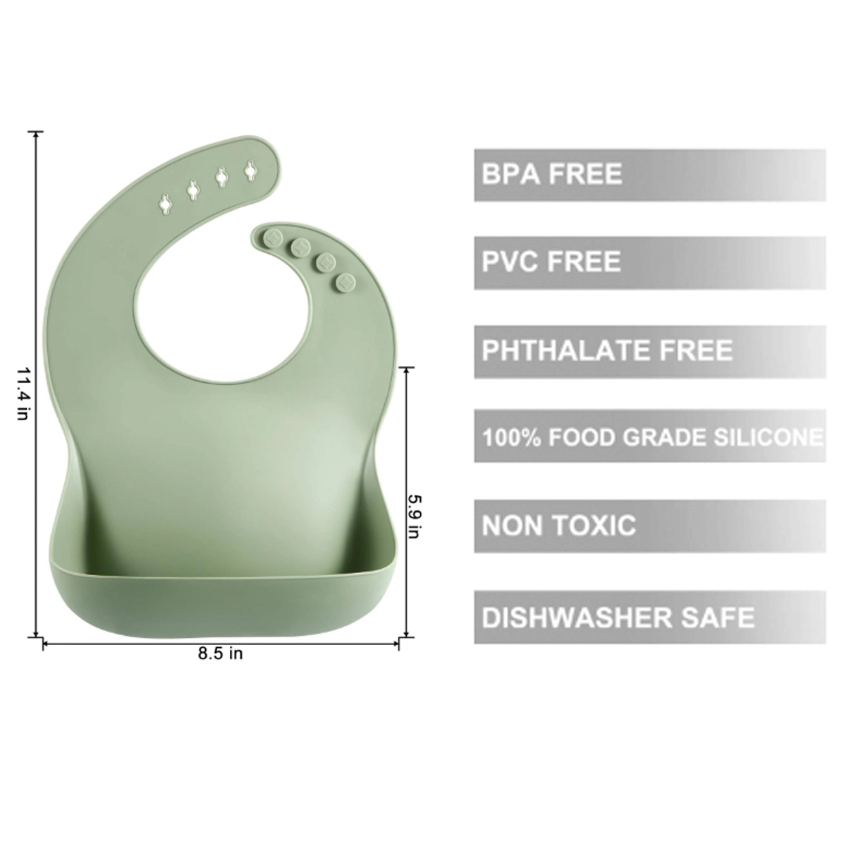 Cute Silicone Bibs for Babies & Toddlers 7