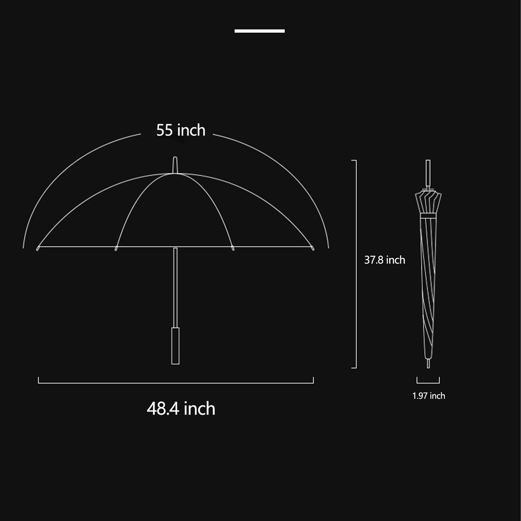 Large Umbrella with Wooden Handle for Rain 5