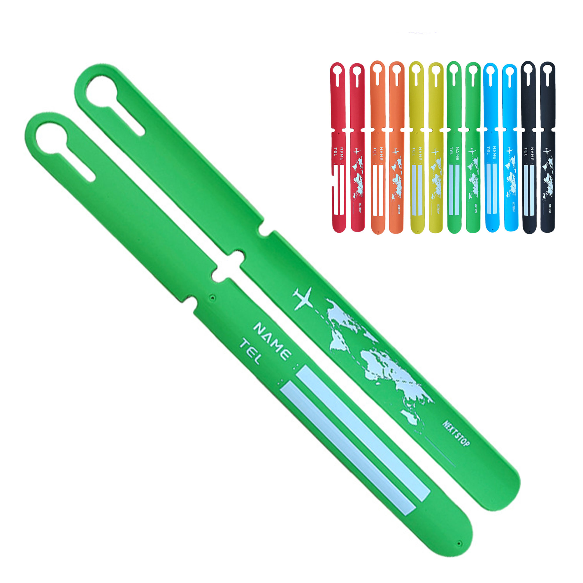 Silicone Slap Bracelet Luggage Tag 2