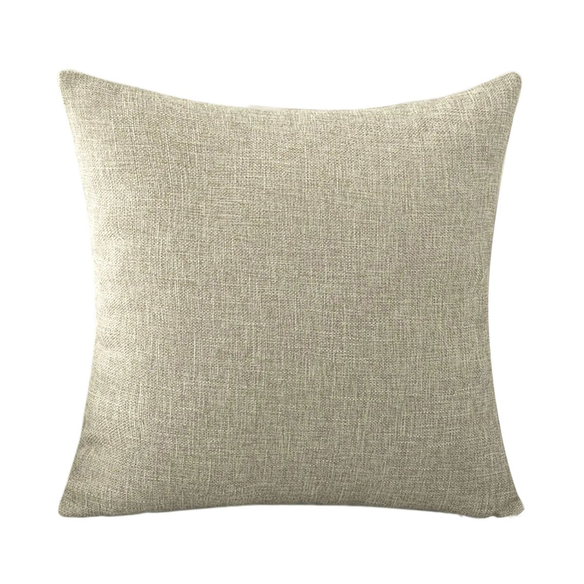 18 Inch Linen Pillow Cover with Hidden Zipper Closure 24