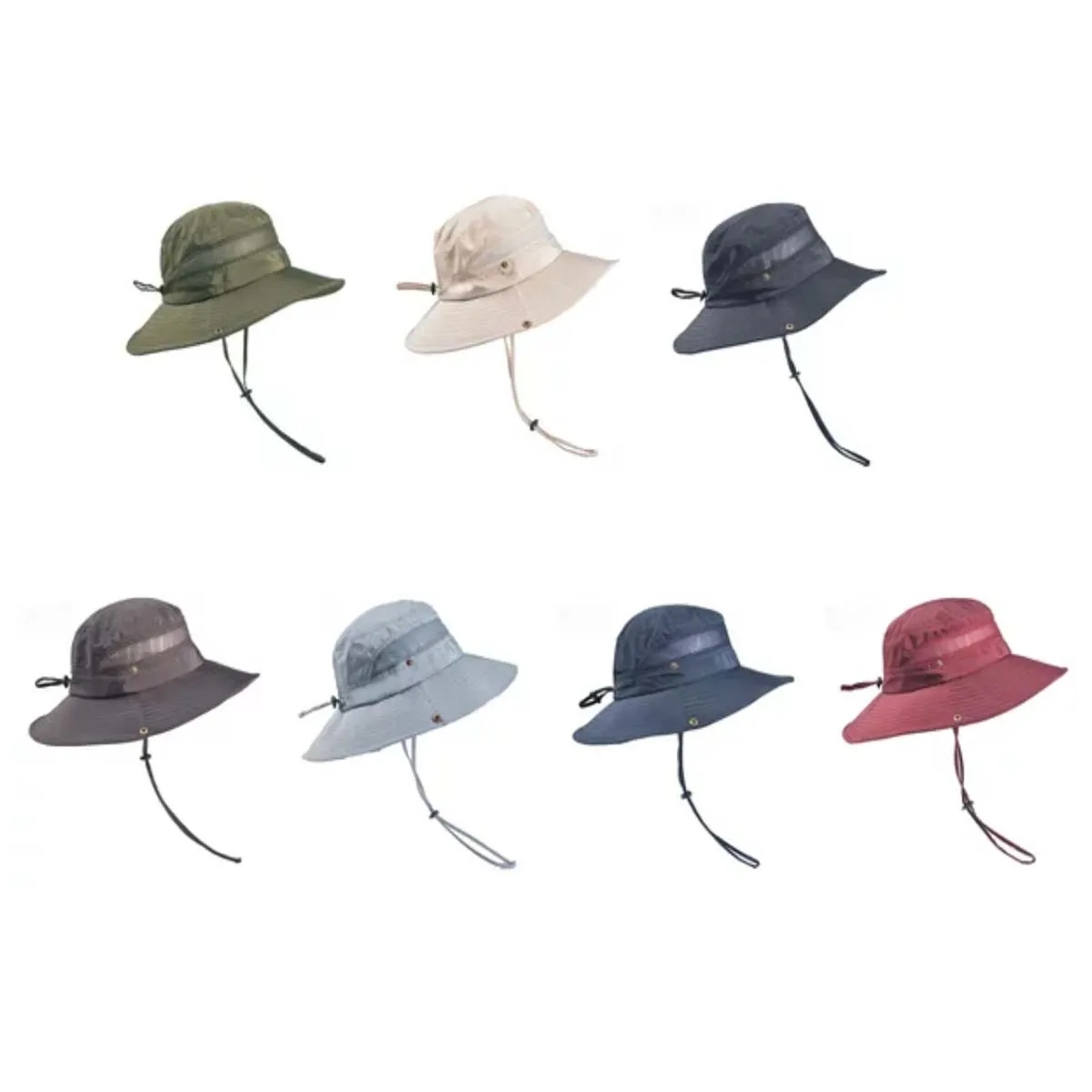 Summer Outdoor Breathable Mesh Bucket Hat 5