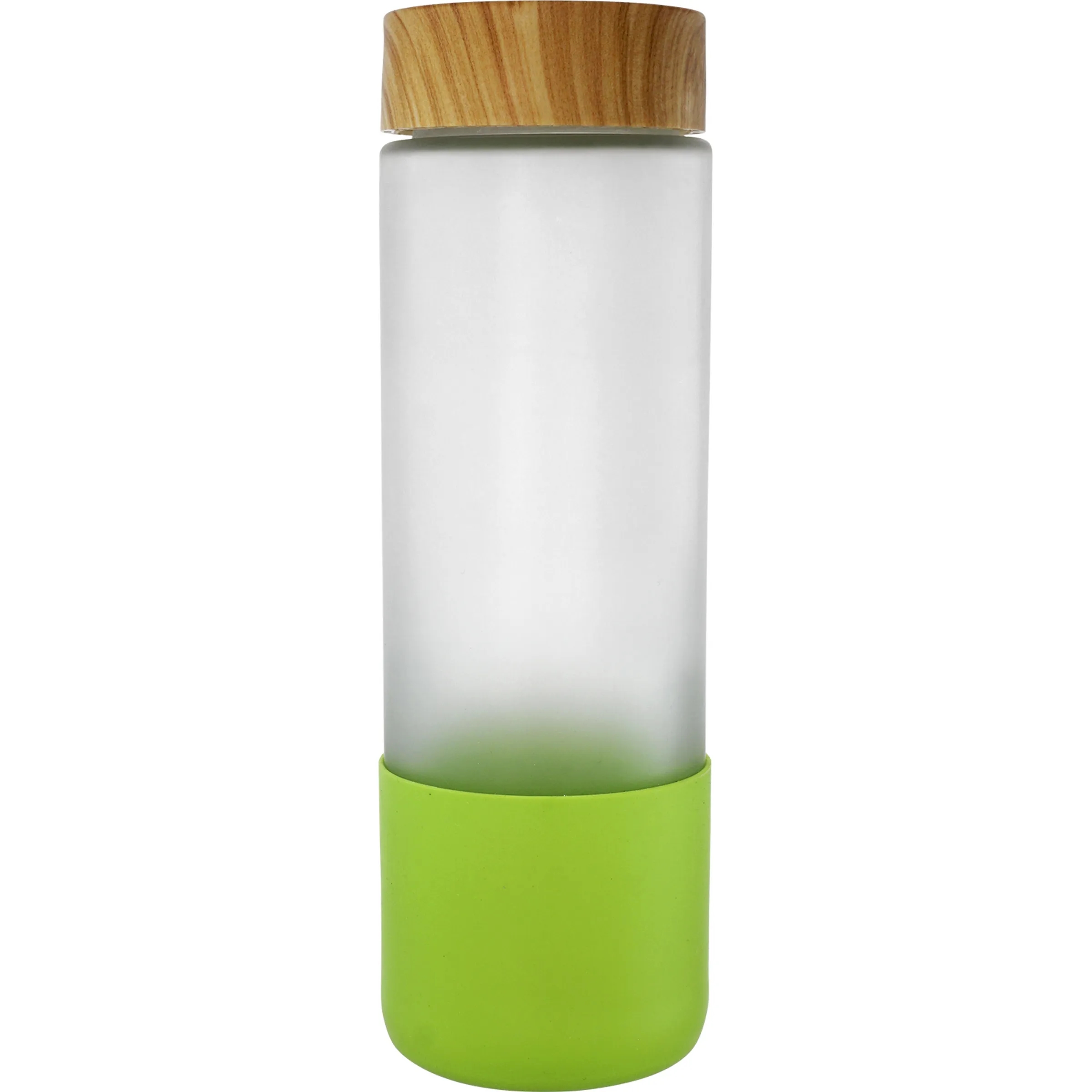 Bamboo Pattern 22 oz. Frosted Glass Grip Bottle 10