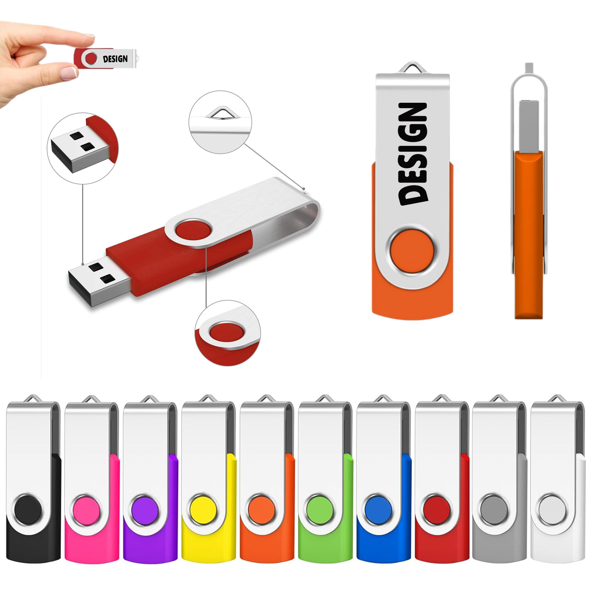 Colorful Portable 8G USB Flash Drive 1