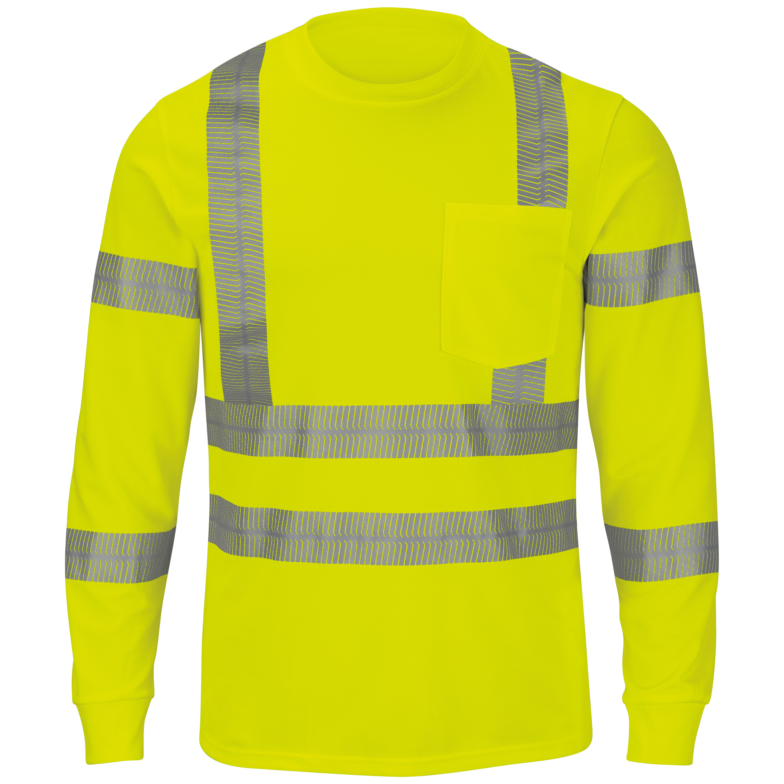 Red Kap® Long Sleeve Hi-Visibility T-Shirt, Type R Class 3 2