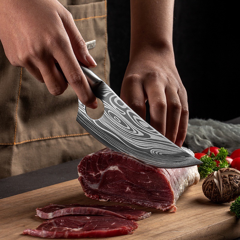 Durable Stainless Steel Damascus Utility Knife 3