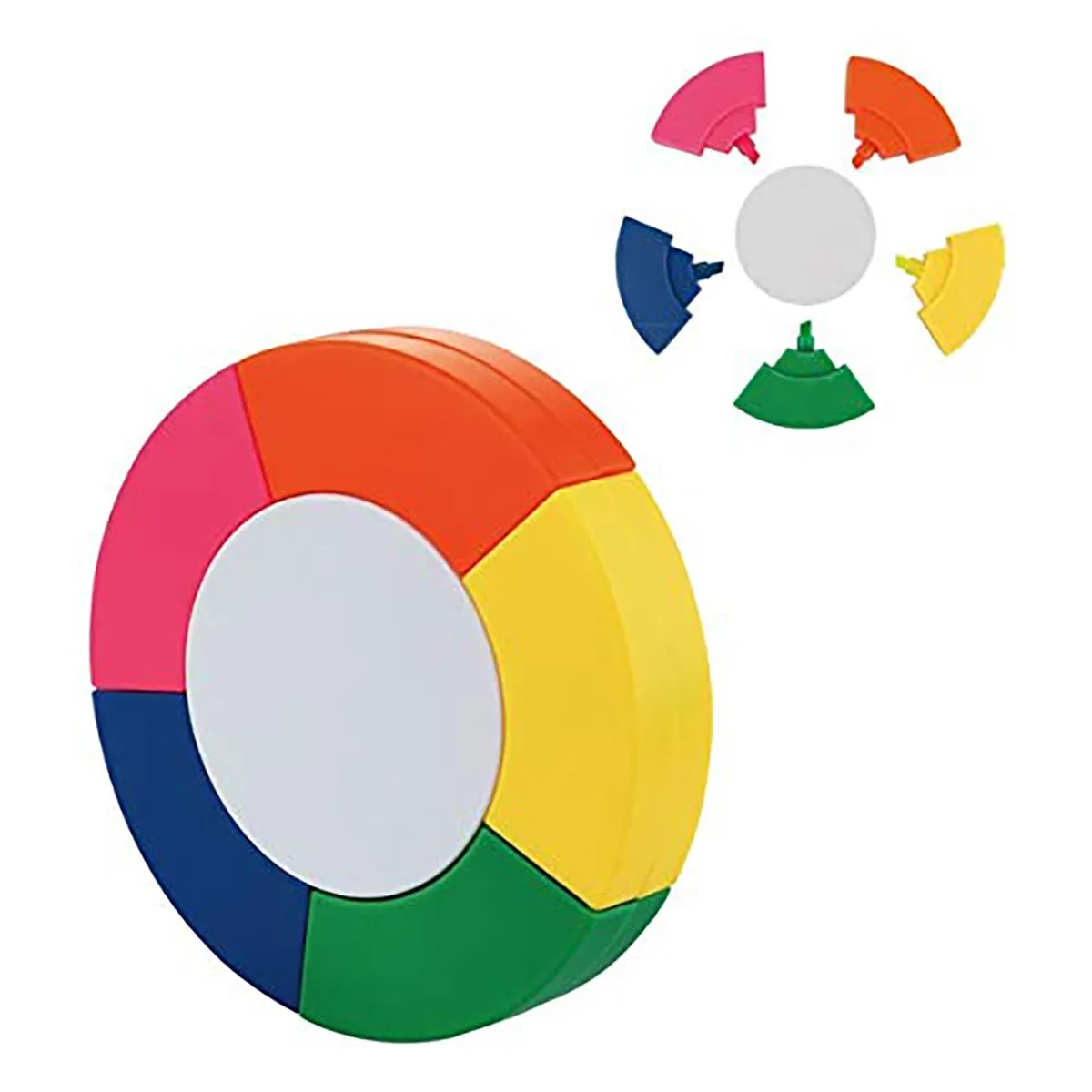 Round Marker Graffiti Painting Kids 5 Colors Highlighter Pen 4