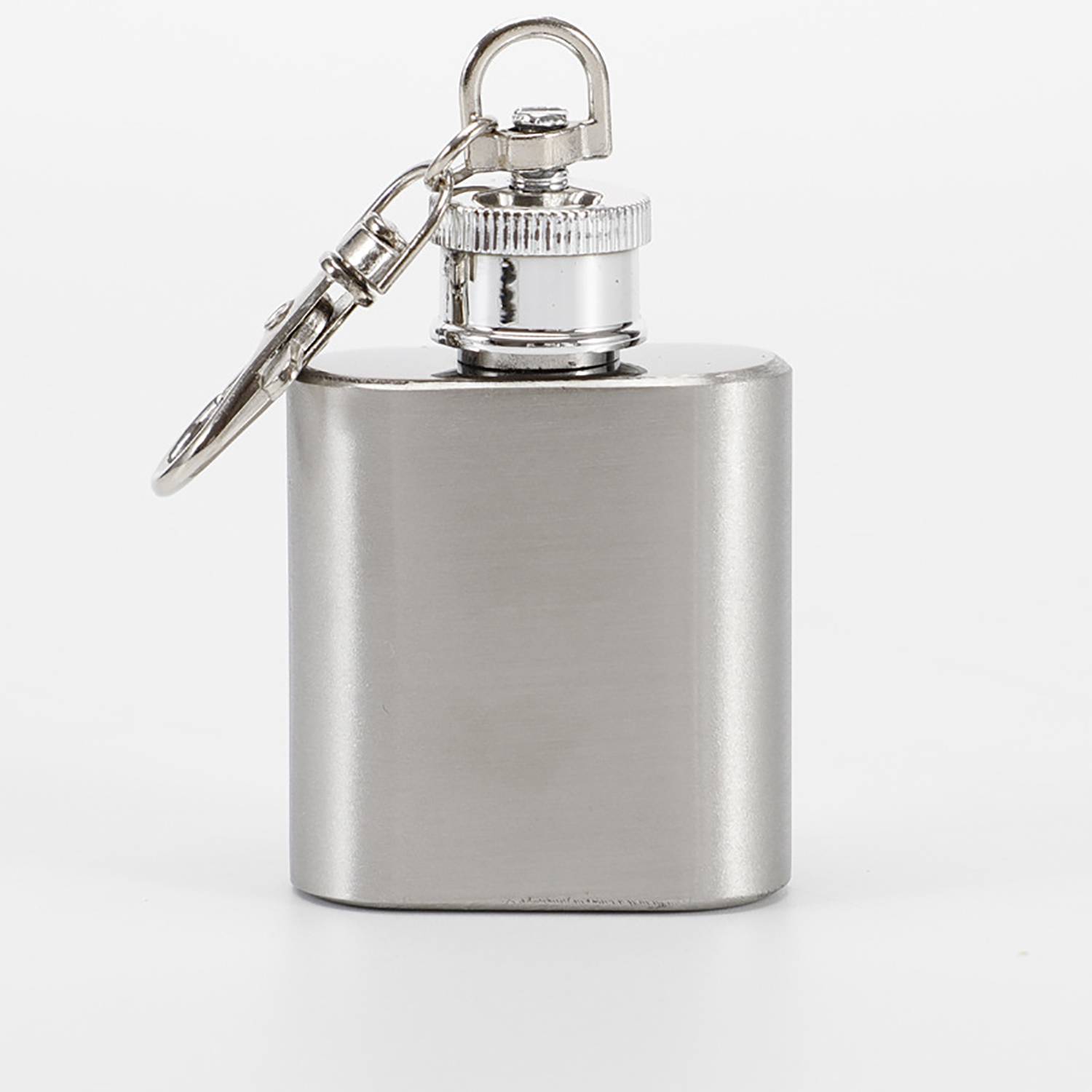 1oz Mini Stainless Steel Keychain Hip Flask 6