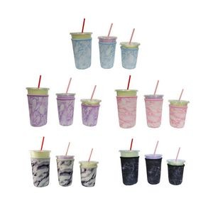 Reusable Insulated Neoprene Iced Coffee Beverage Sleeves 3