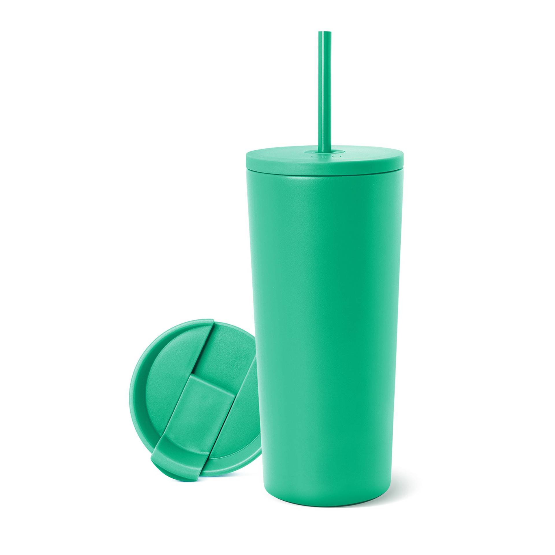 24oz Stainless Steel Coffee Cup with Straw 5