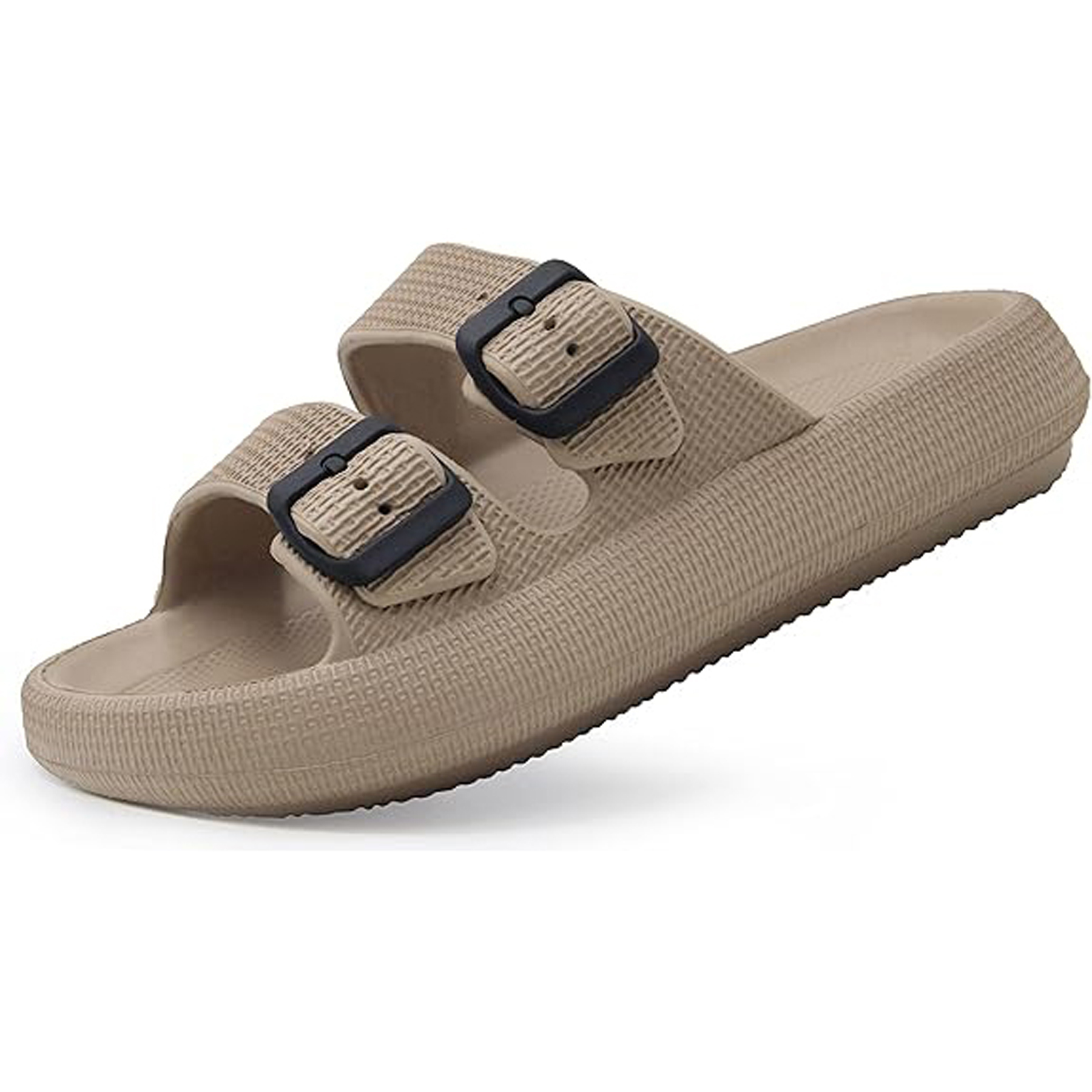 EVA Double Buckle Adjustable Flat Sandals 5