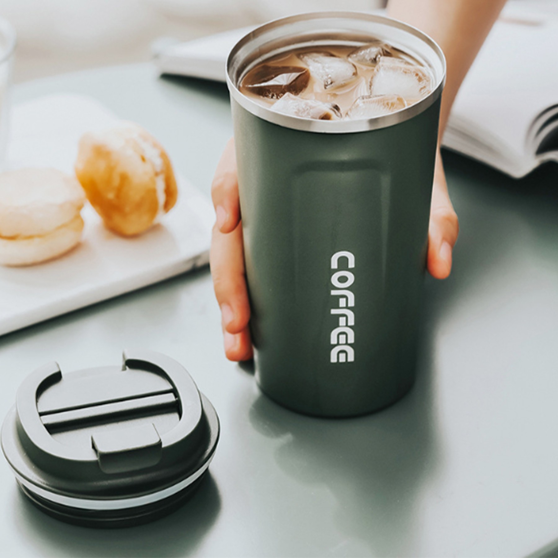 12 Oz Stainless Steel Coffee Tumbler 4