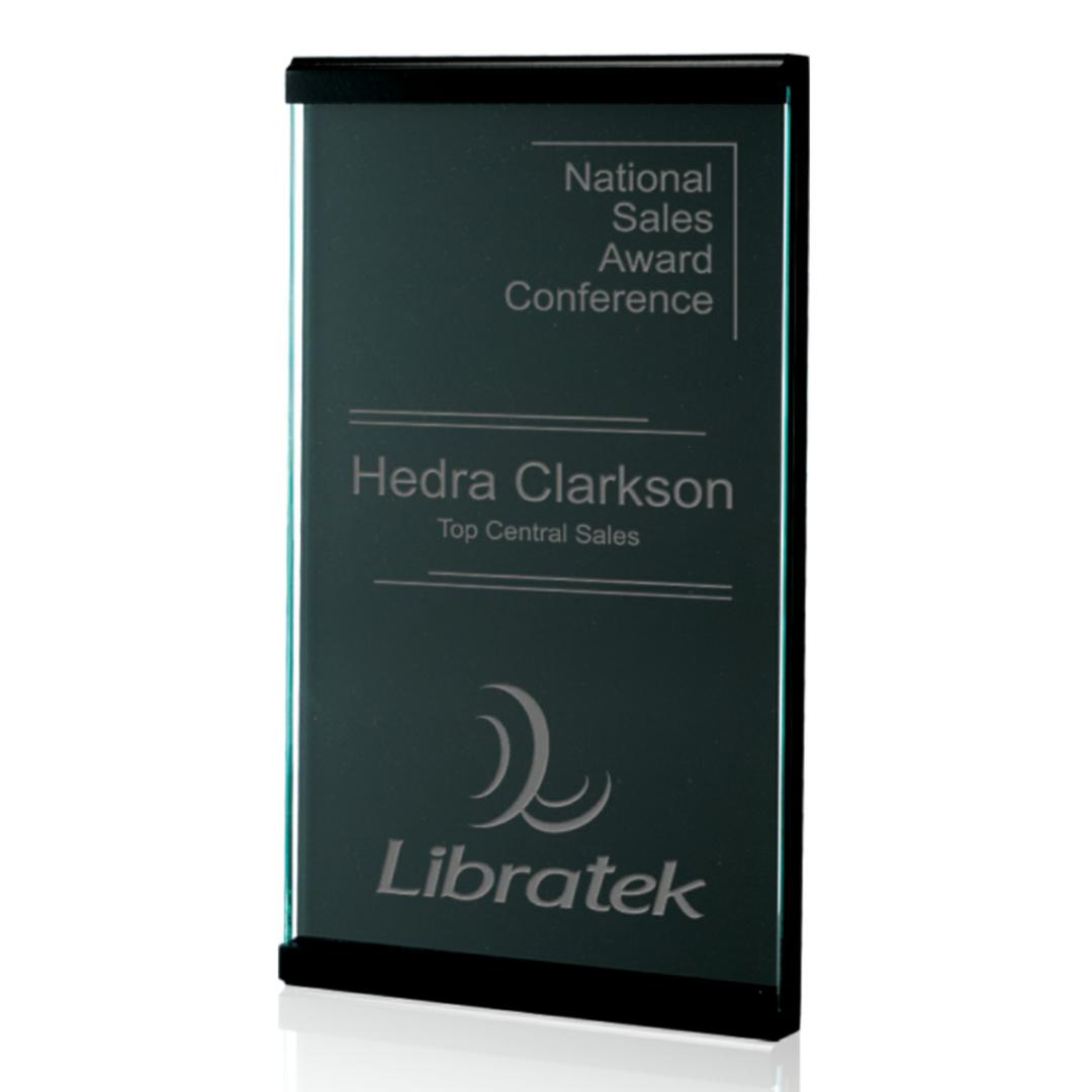 Scroll Plaque - Jade/Black