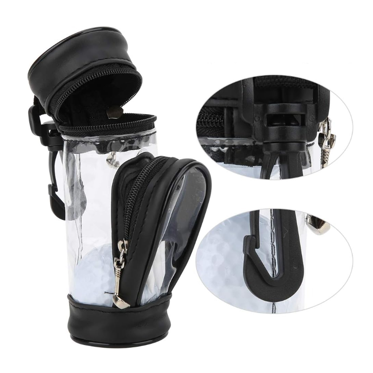 Portable Golf Ball Tee Holder with Clip 5