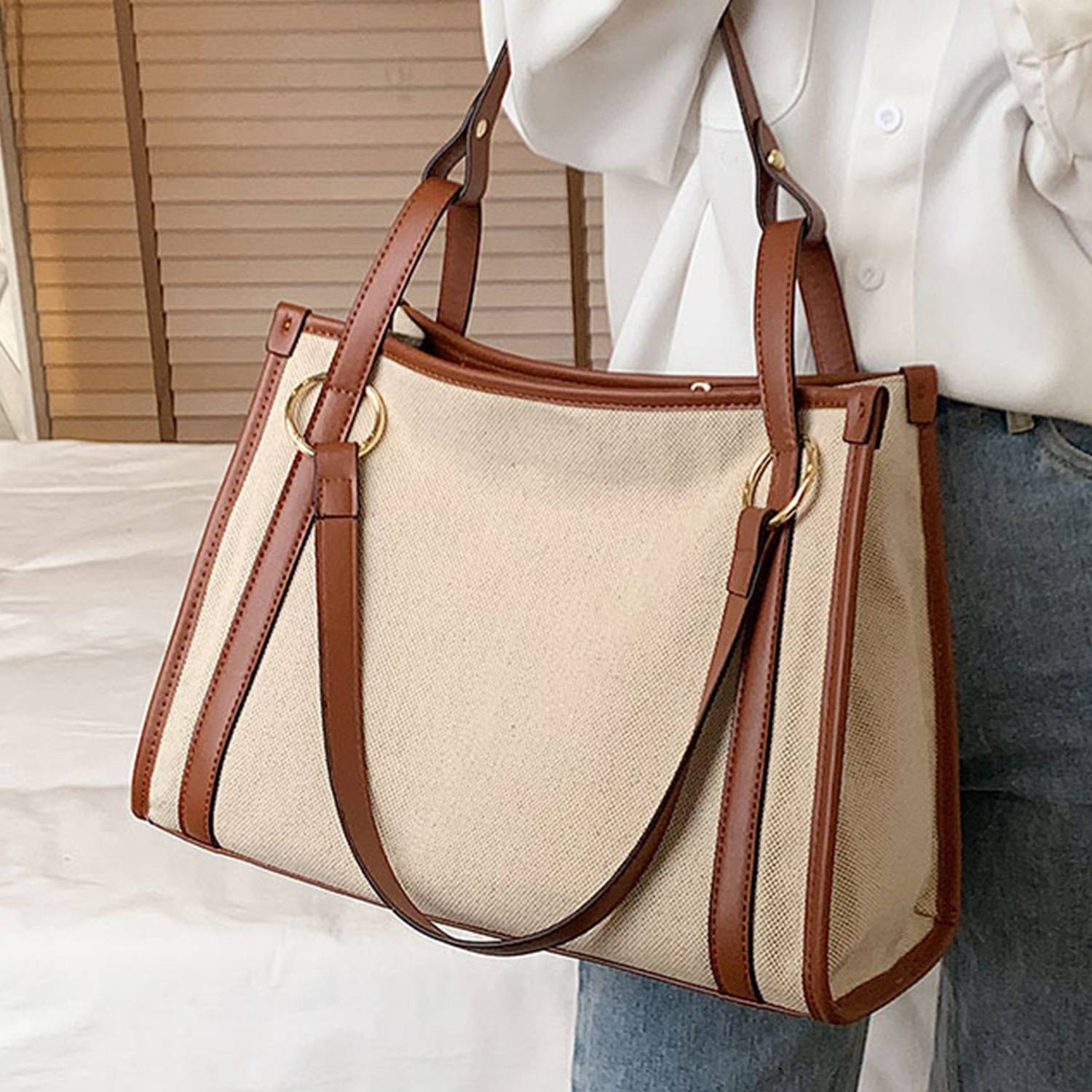 Canvas Tote Bag Large Capacity Customized for Women 3