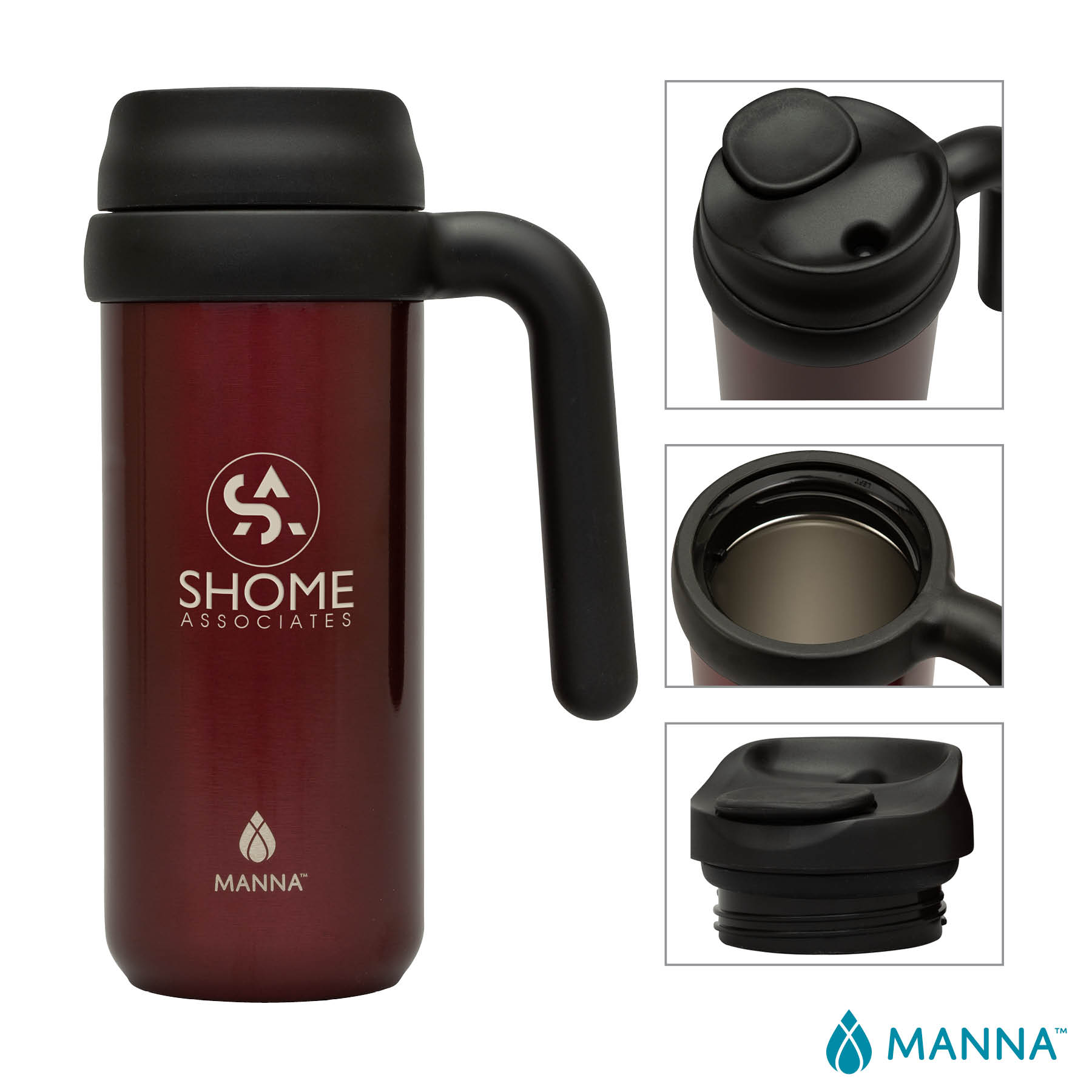 Manna™ 16 oz. Mocha Stainless Steel Mug 4