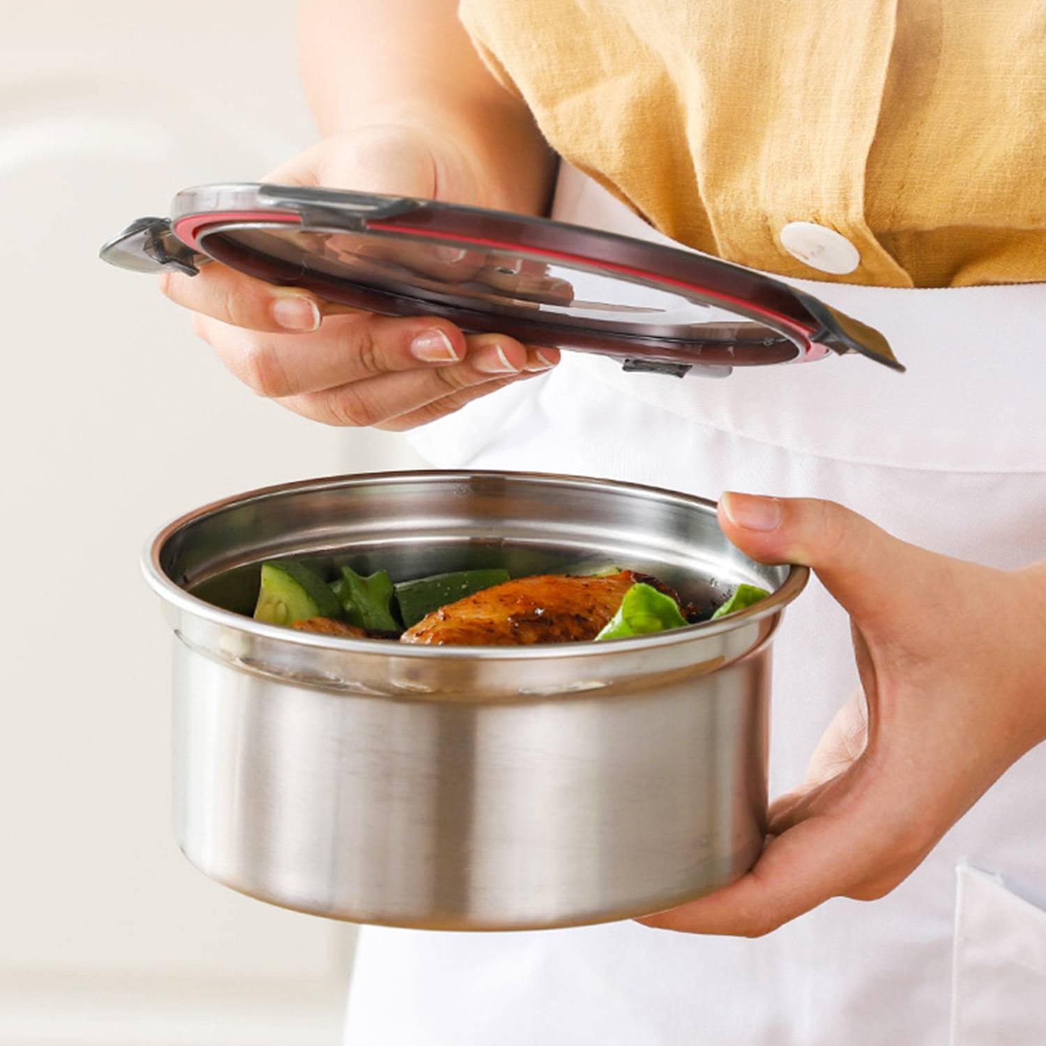Stainless Steel Crisper Box 2