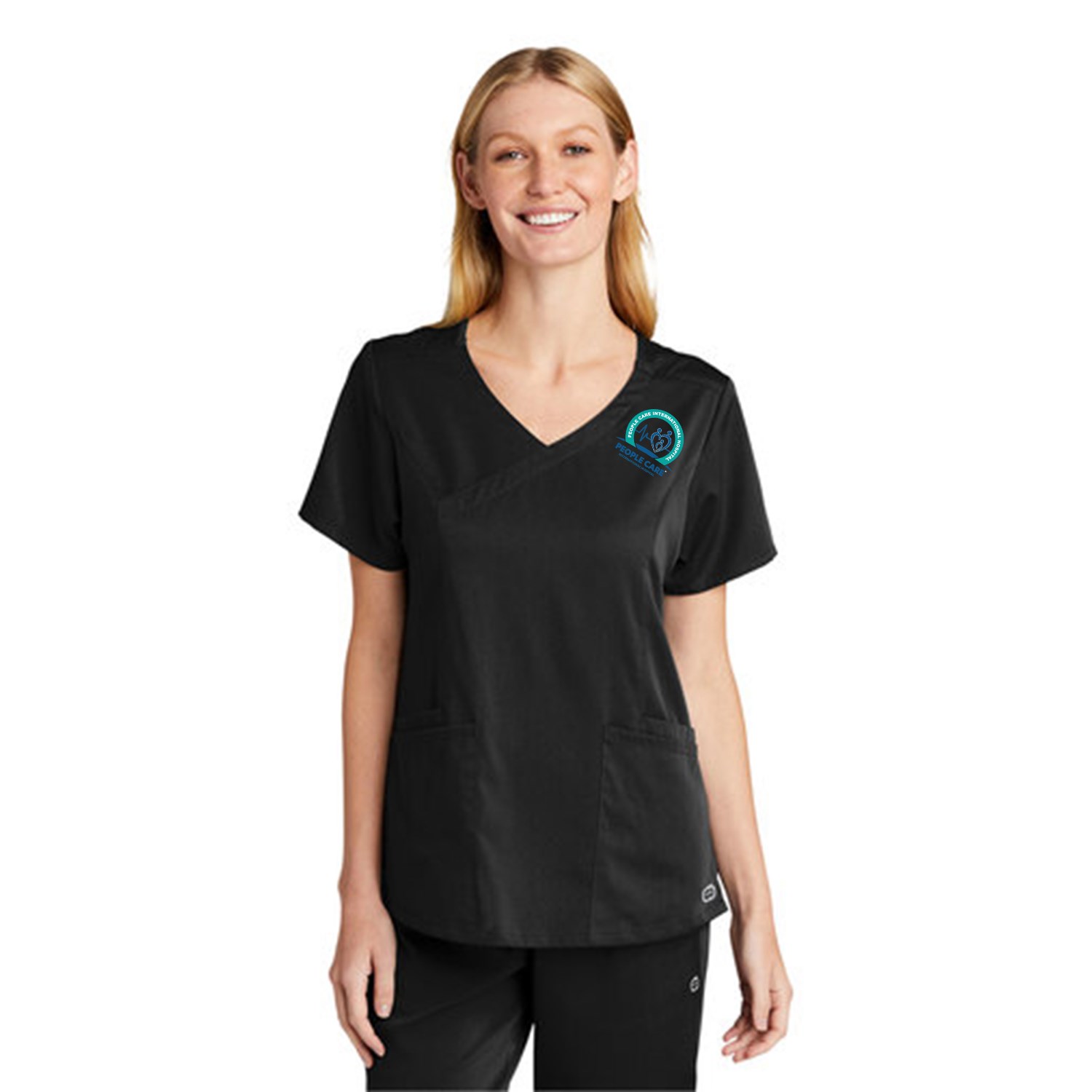 WonderWink® Women's Premiere Flex™ Mock Wrap Top 2