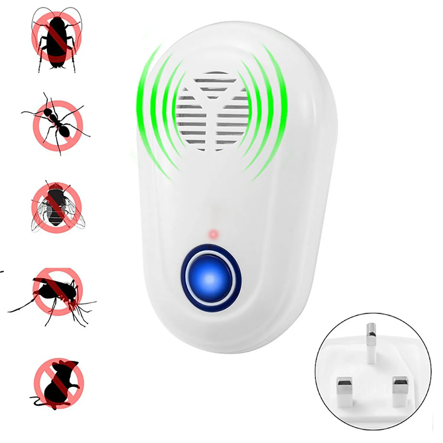 Ultrasonic Mosquito Repellent, Pest Repeller, Electronic Plu 3