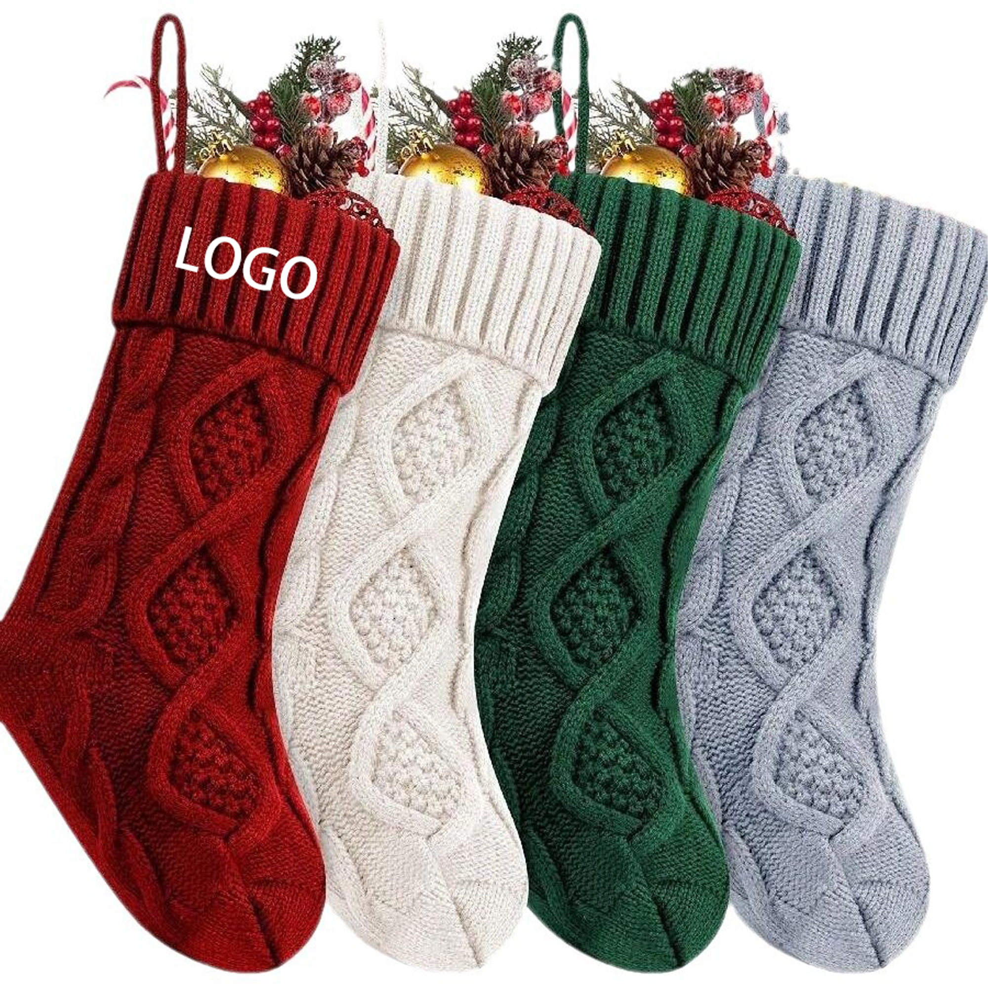 Knitted Xmas Stocking Candy Holder 2