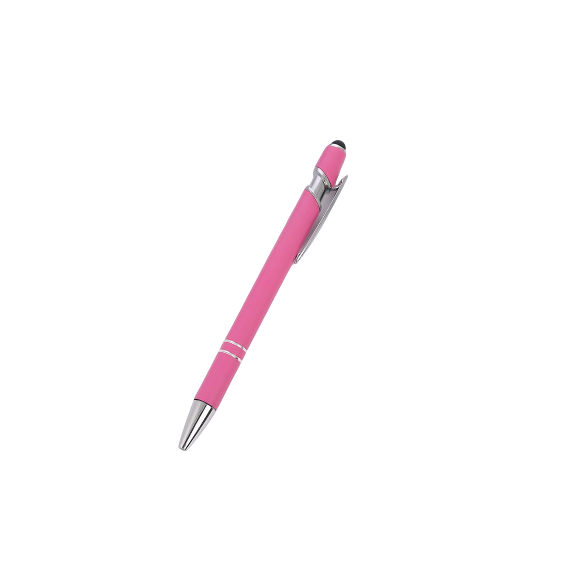 Metal Click Ballpoint Pen With Capacitive Stylus 5.7" 8