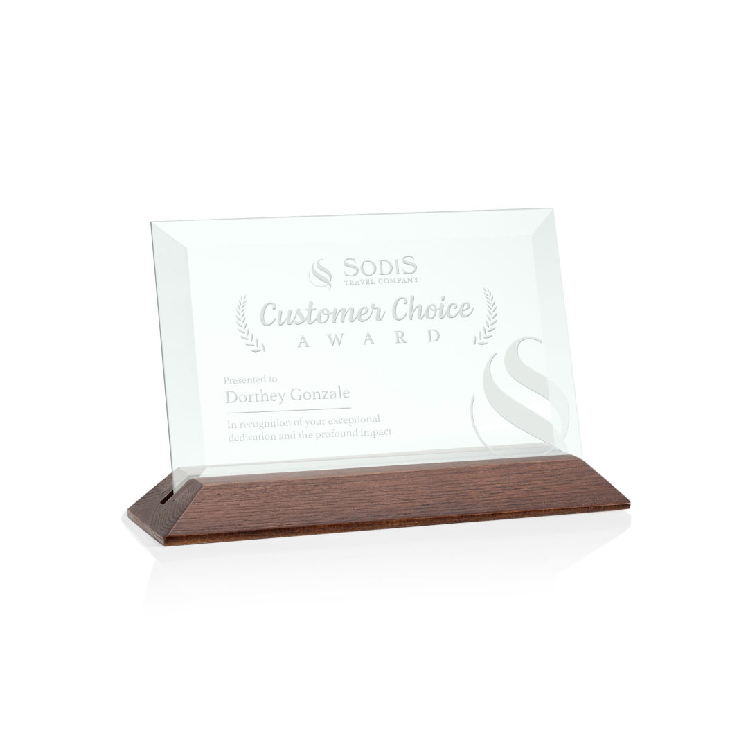Embassy Award - Jade/Walnut (Horiz) 15