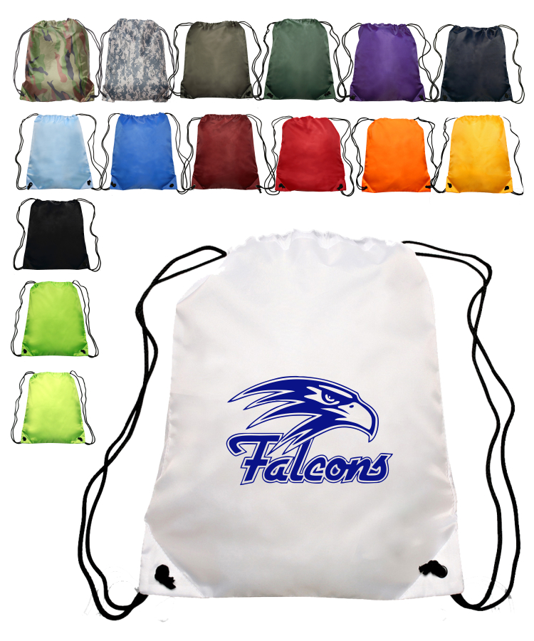 Union Printed - Classic Polyester Drawstring Bags 1