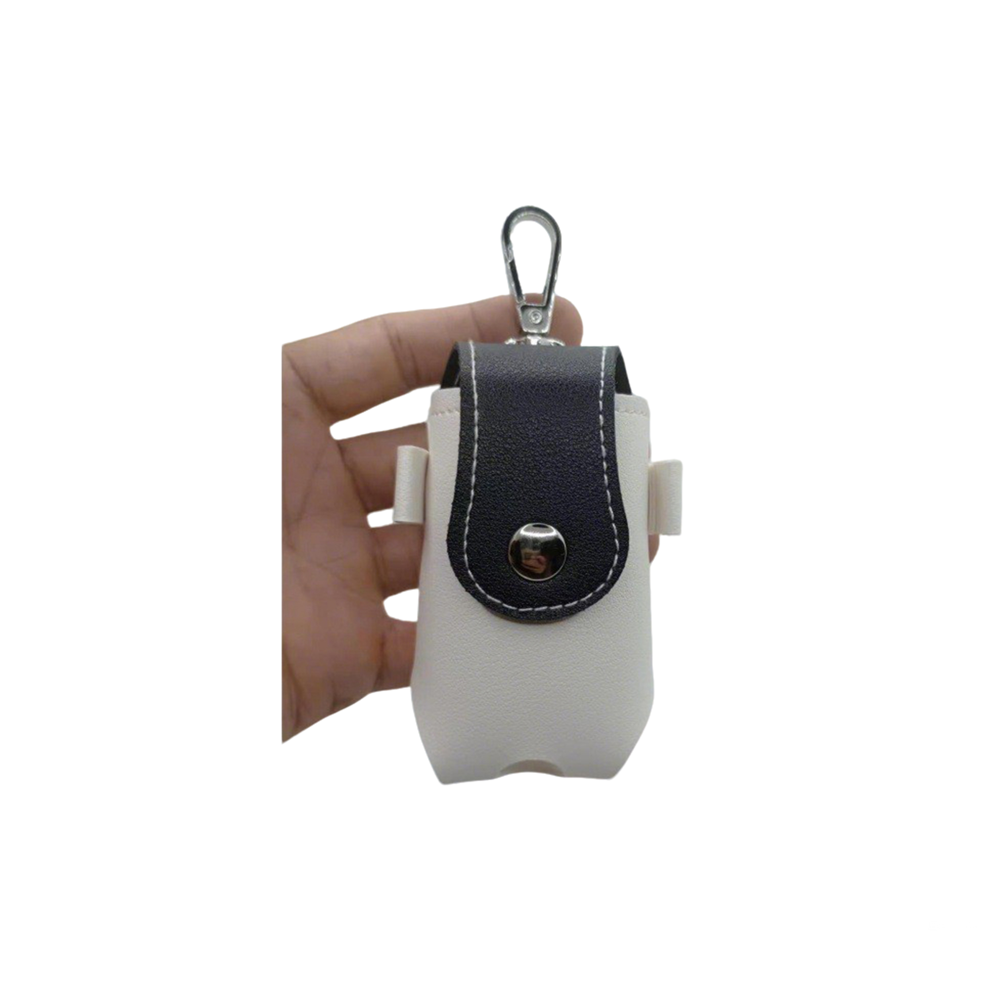 PU Leather Golf Ball Pouch 1.9" x 1.8" x 3.7" 3