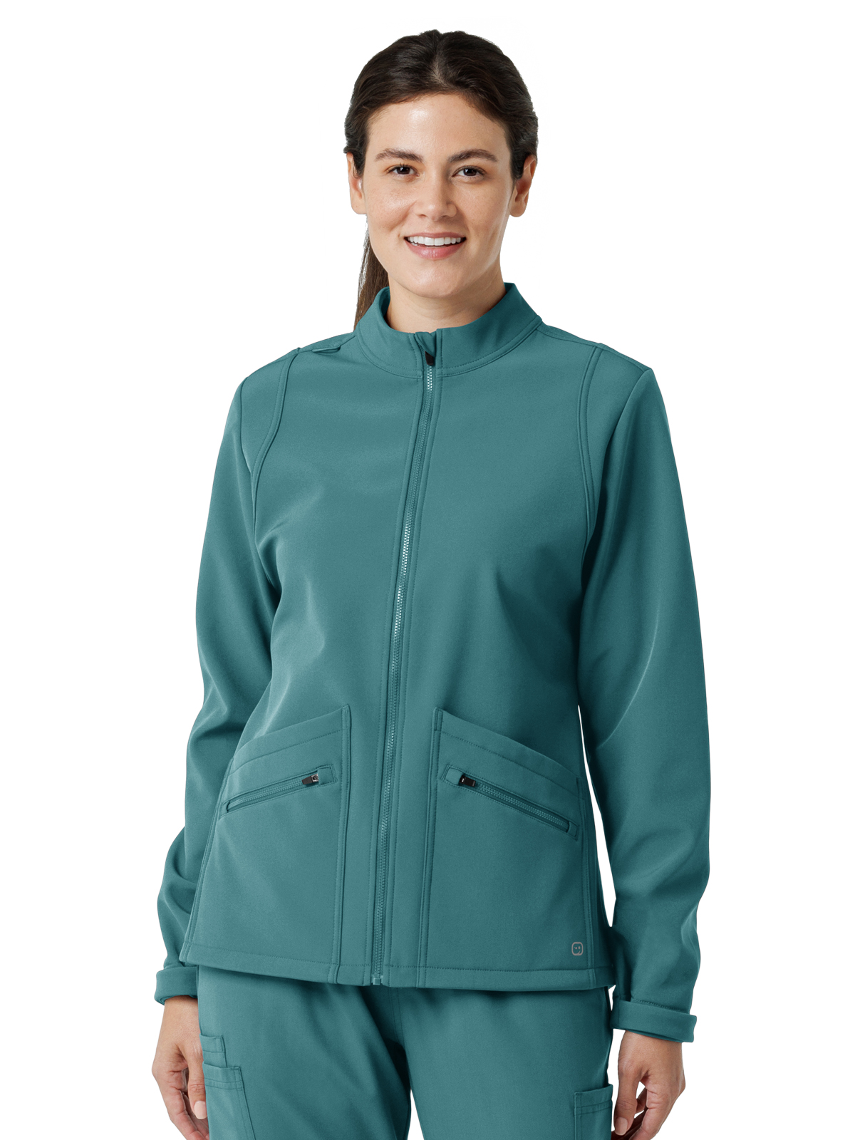 Wink- Layers - Women's Four-Pocket Soft Shell Scrub Jacket 7