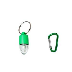 Bullet Shaped LED Safety Light For Pets Push Button Activation With Carabiner 5